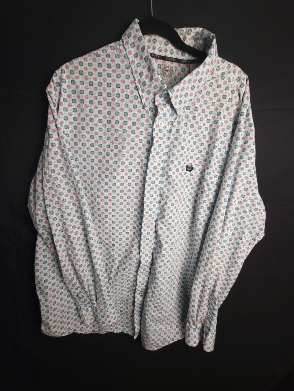 Cinch Men's Long Sleeve Western Button-Up Shirt 2XL